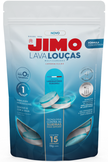 JIMO Lava-Louças Multicamadas Embalagem Hidrossolúvel